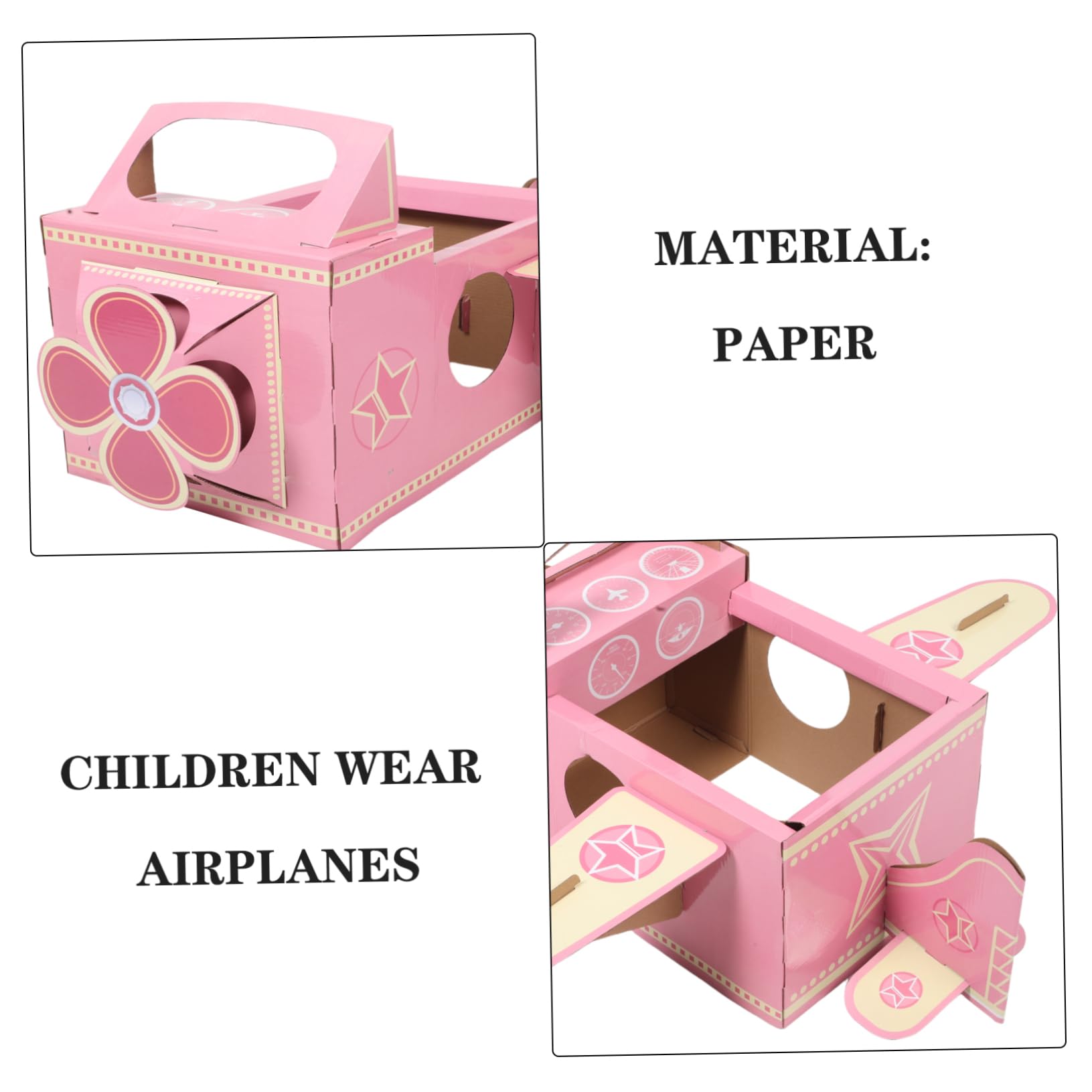 Kids Wearable Airplane Toy Rotierendes Propeller-kostüm Für Kleinkinder Pappflugzeug Spielzeug Für Und Flugzeug-themenunterhaltung