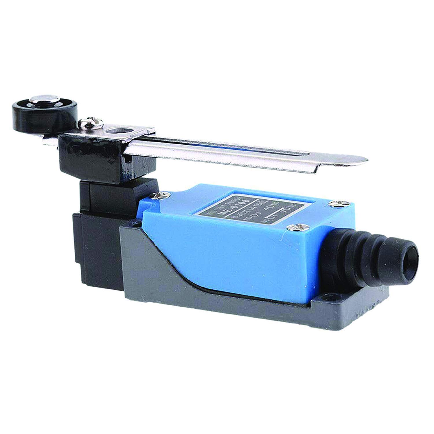 ME 8108 Mini Limit Switch (ME-8108): Rotary Adjustable Roller Lever Arm, AC250V 5A, DC115V 0.4A, 2NO+2NC by WAXCON Ventures