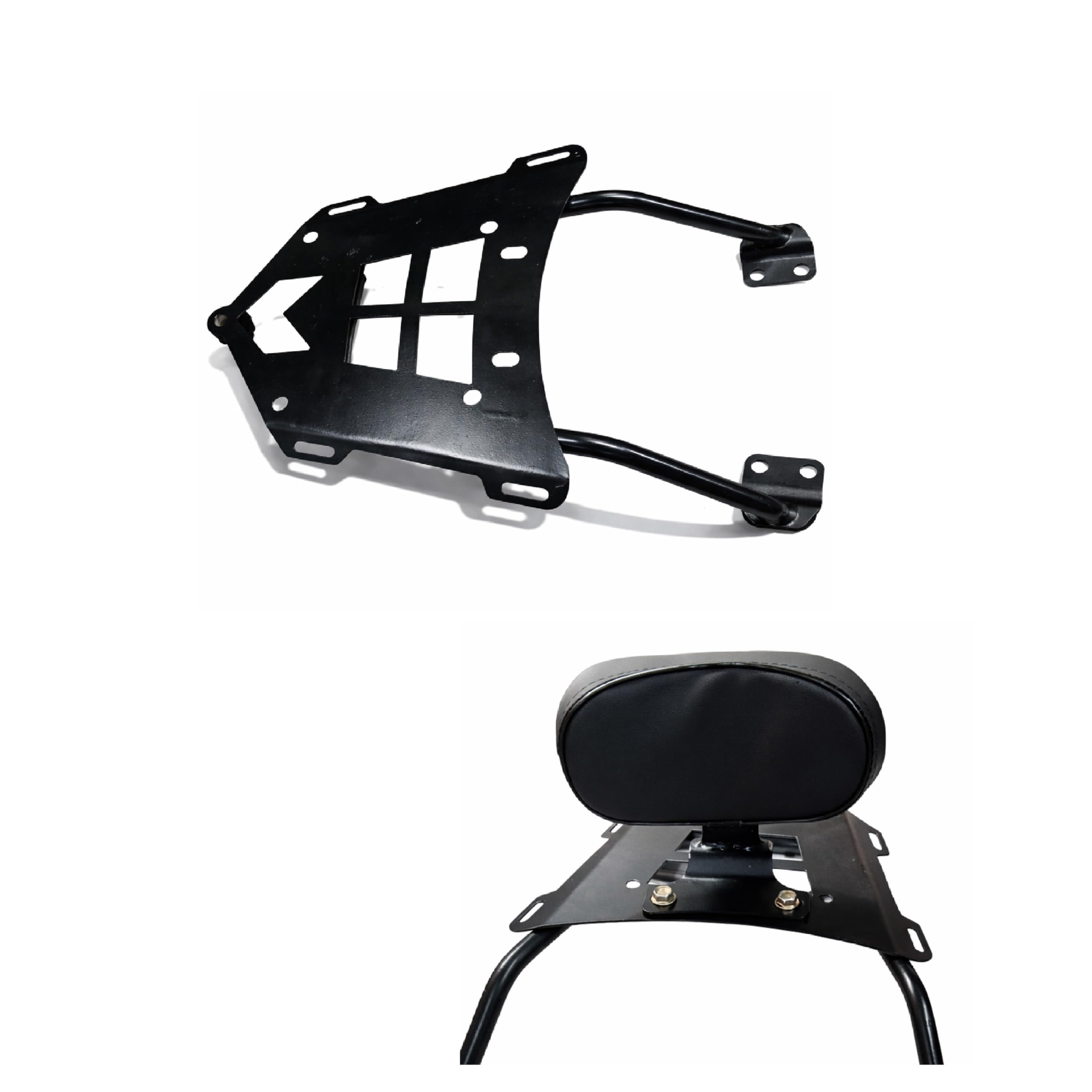 Prime Quailty Top Plate Rear Carrier with Cushion Backrest Support for TVS Apache RTR 160 4V New-image-17