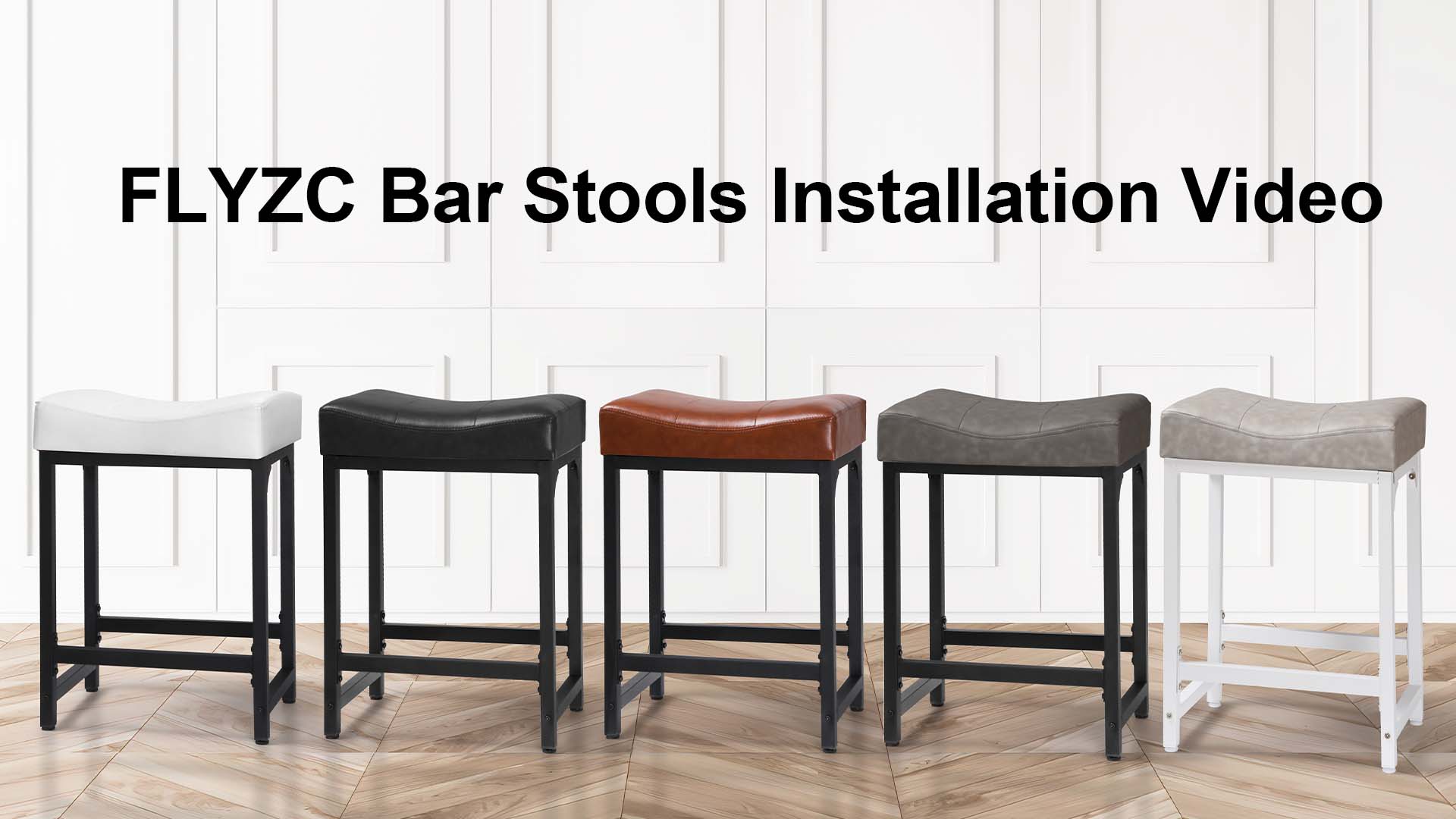 Amazon.com: Off White Counter Height Bar Stools Set of 2, 24
