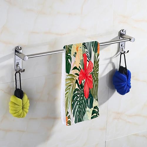 Vista 60 de Pehede Toalla de mano de monos para baño, Little Monkeys Happy in Jungle, toallas de baño decorativas suaves y absorbentes, toallas de mano