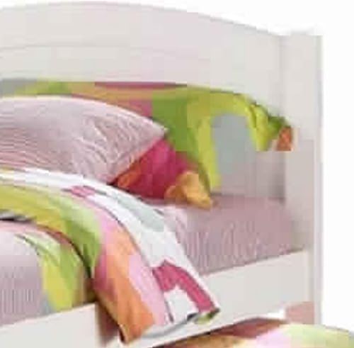 Miniatura 6 de Benjara Benzara - Elegante cama individual con nido, color blanco