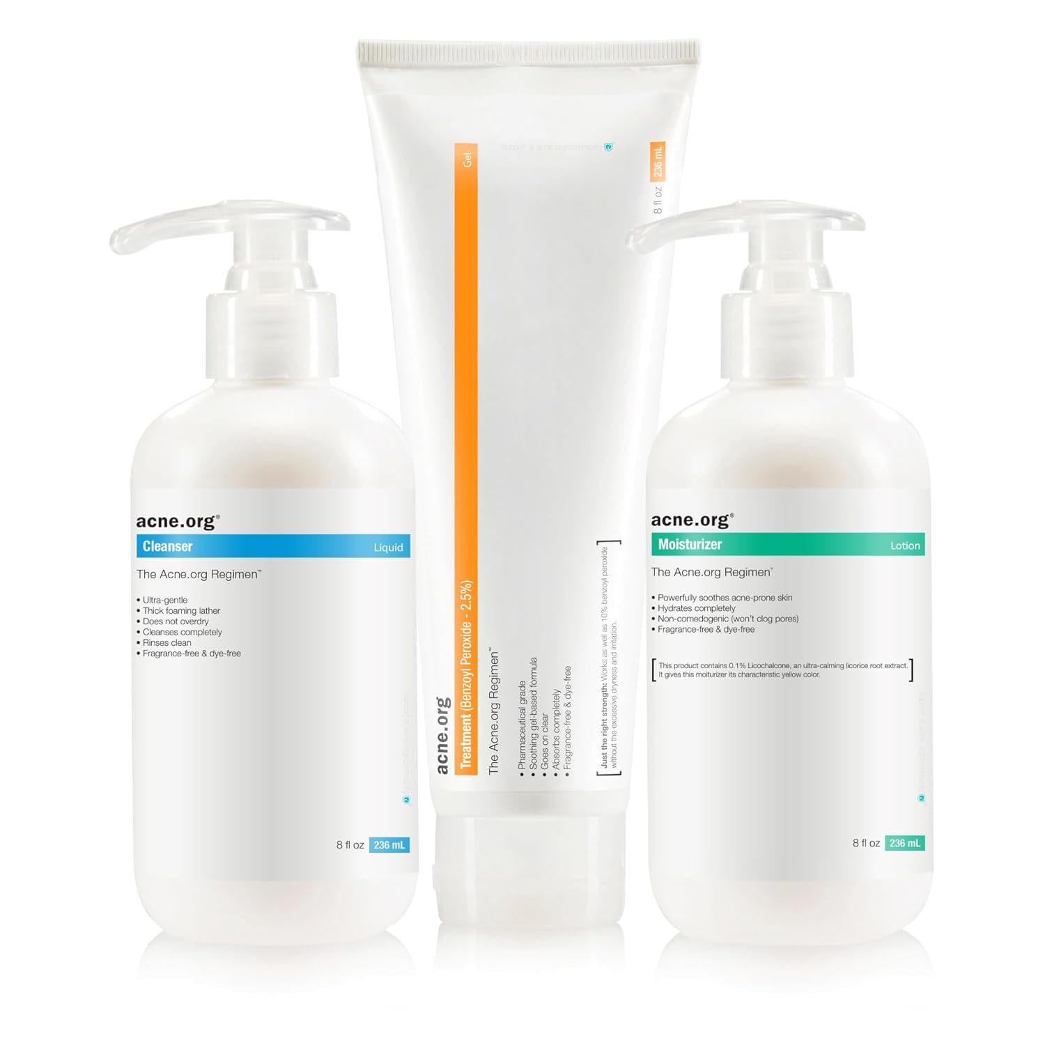 The Regimen Kit 8 oz. - Acne.org 완전한 여드름 치료 키트