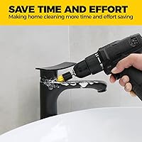 Vista 7 de Holikme Cepillo de taladro de 6 piezas con cabezal multiusos y cabezal de lechada, cepillo de limpieza de hendiduras, juego de accesorios de cepillo