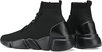 Santiro Mens Walking Shoes Breathable Knit Slip On Sneakers Lightweight Athletic Gym Shoes