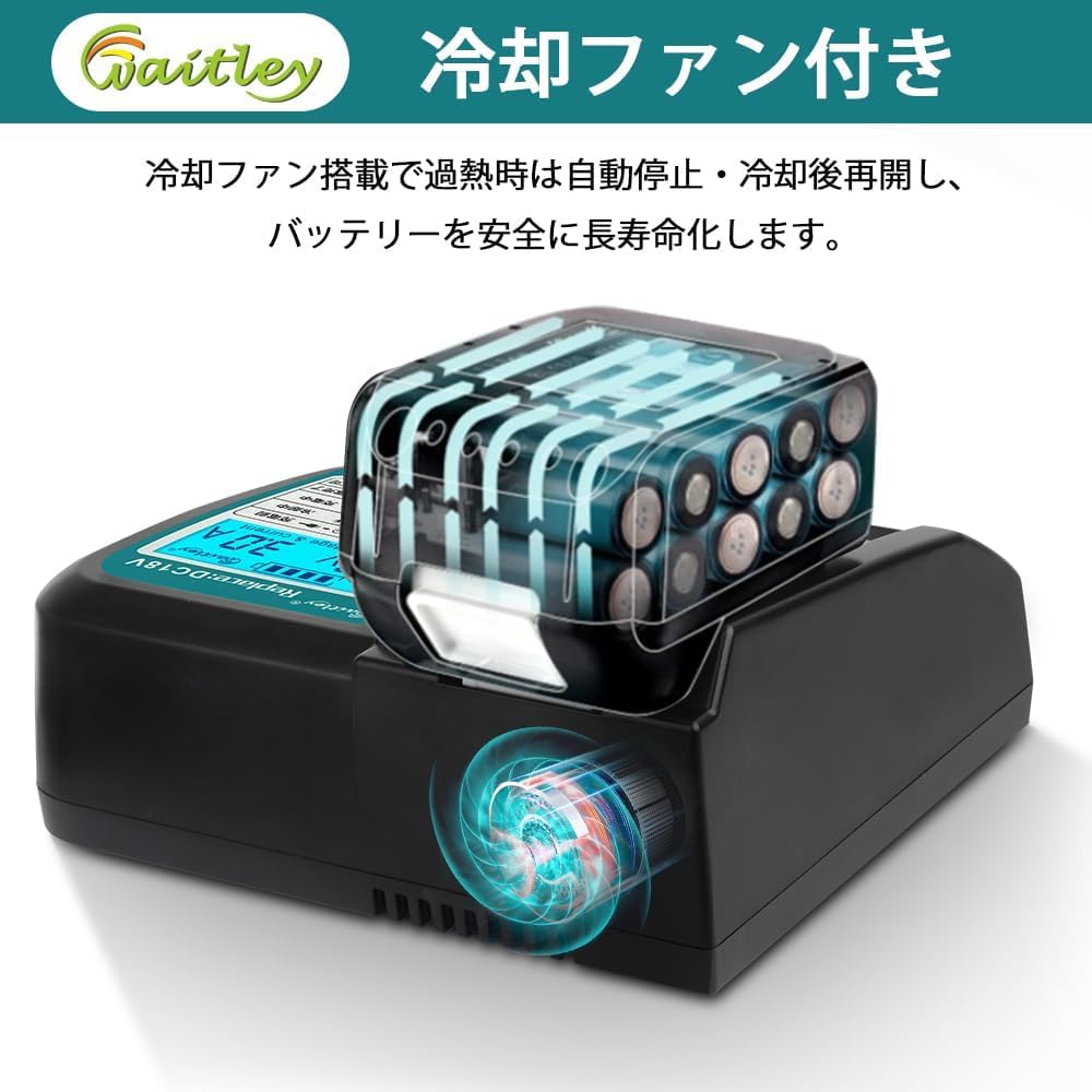 Amazon.co.jp: マキタ 18V バッテリー 充電器セット 6.0Ah BL1860B