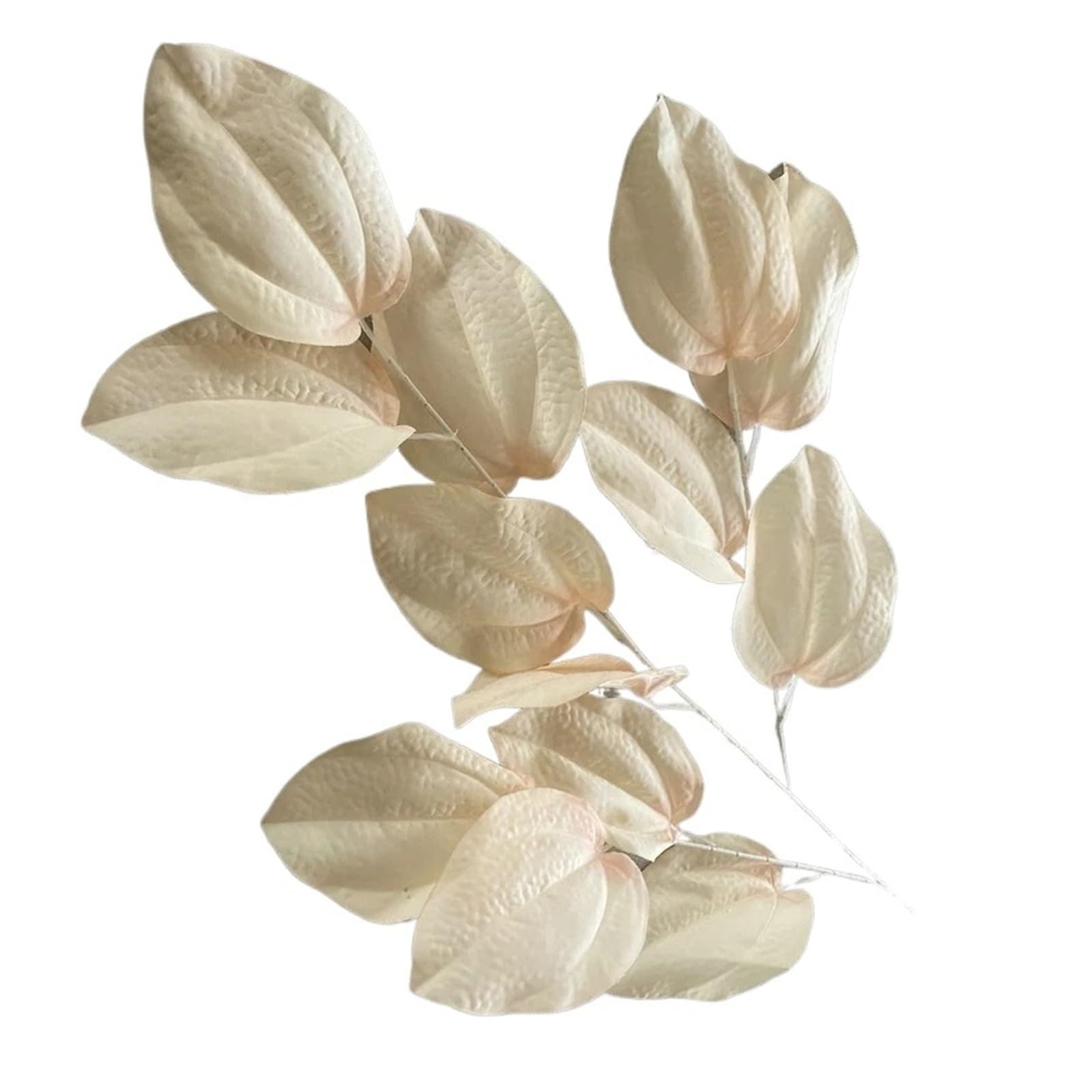 1PC Simulated Leaf Branch Green Plants Fake Flower Hotel Decor Bread Leaves Artificial Plant Garden Decoration(Champagne)