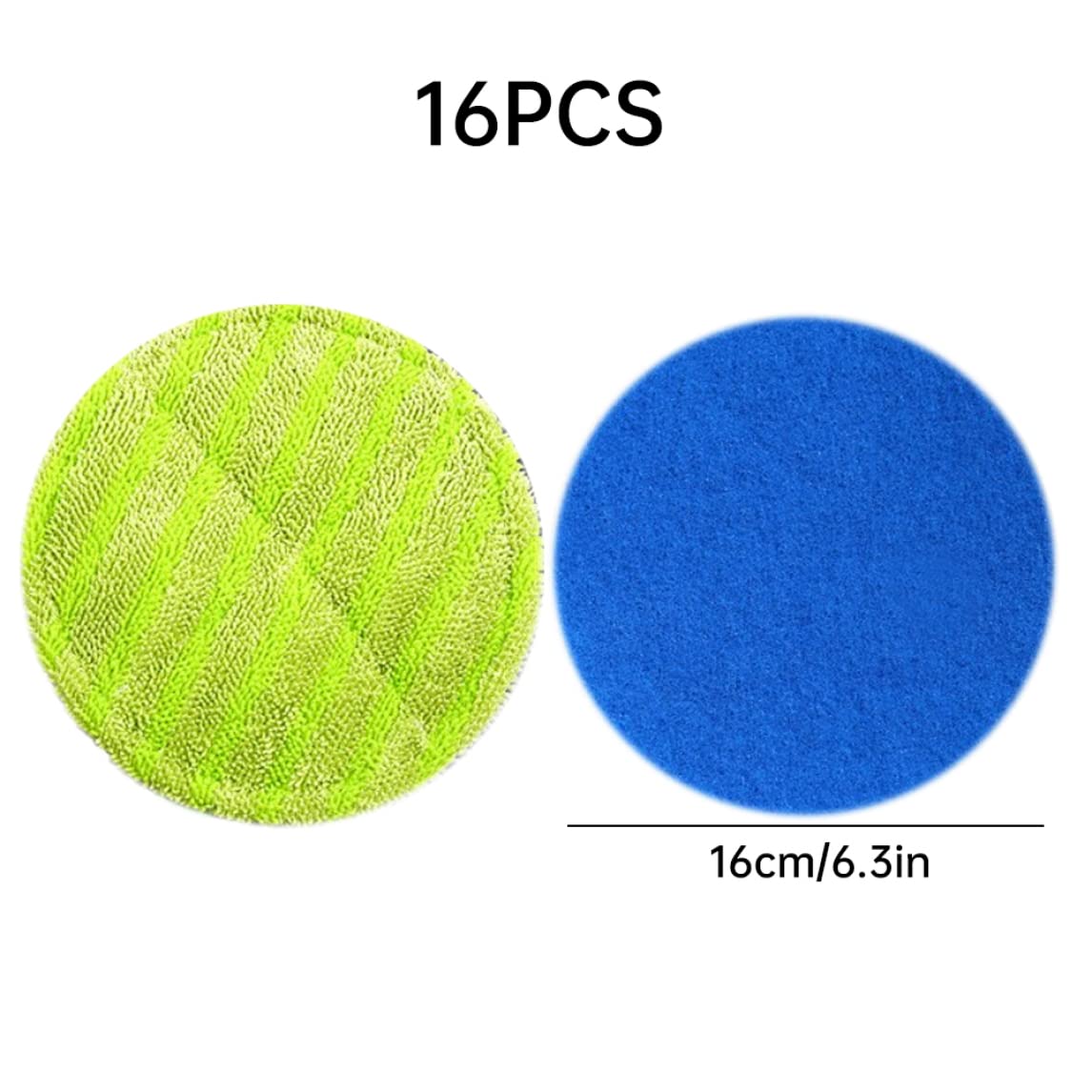 Tampon de Nettoyage pour la vadrouille électrique Pad DE Remplacement Rond POSIRER POSIRMER Rag de Nettoyage pour Outil Propre 16pcs, Pad électrique