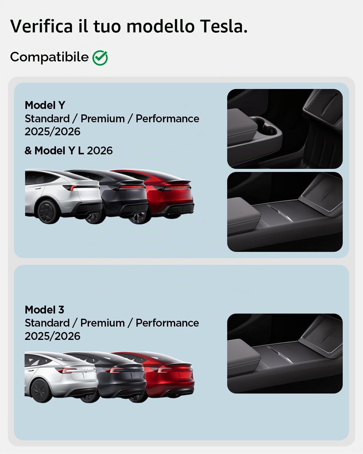 Spigen Tesla Model 3 Highland 2024-26 Model Y Juniper 2025 2026 Organizer Sotto Schermo, Installazione con un Tocco, Organizzatore Portaoggetti, Accessori Tesla - Nero