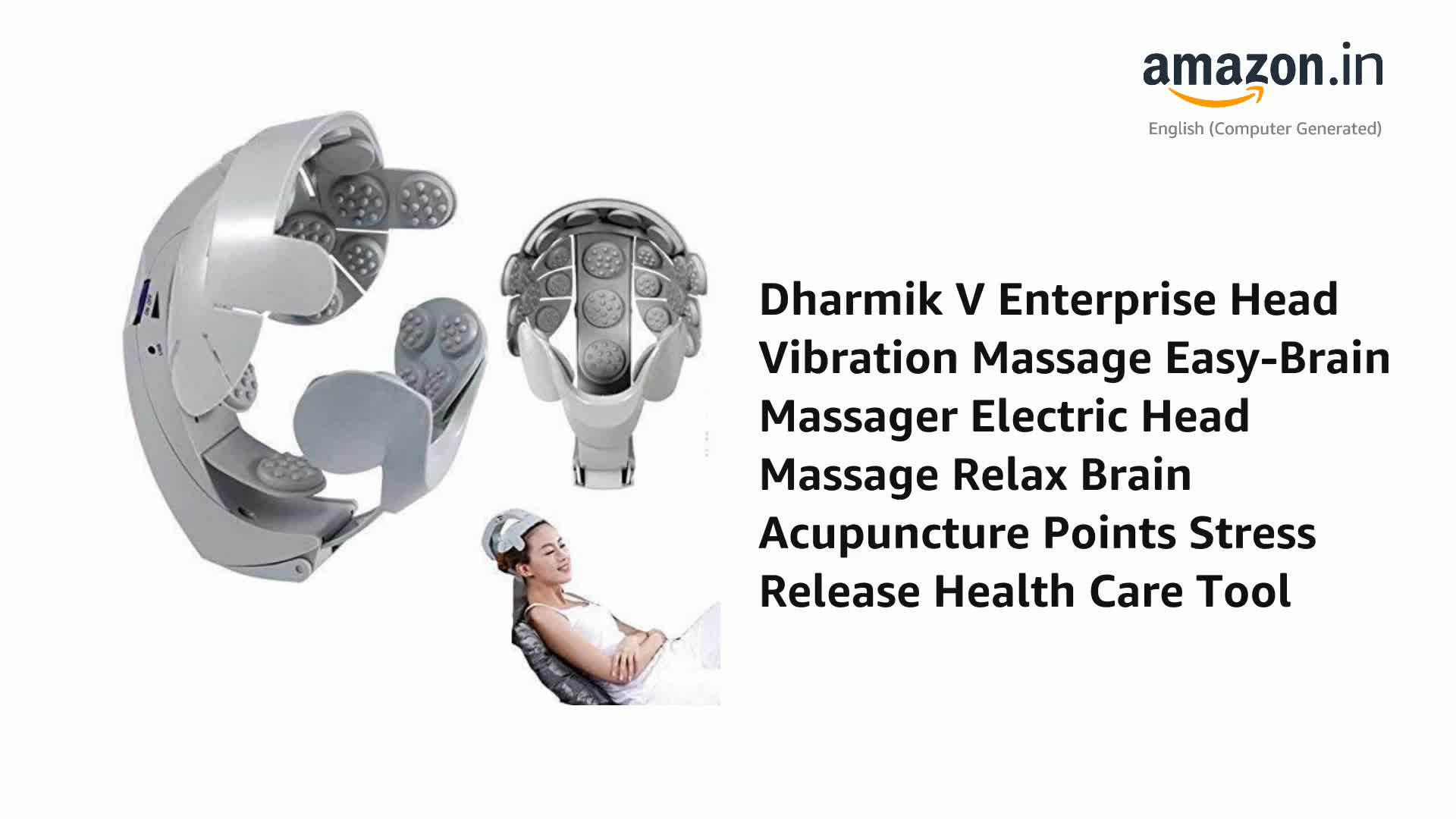 Dharmik V Enterprise Head Vibration Massage Easy-Brain Massager Electric  Head Massage Relax Brain Acupuncture Points Stress Release Health Care Tool  : Amazon.in: Health & Personal Care
