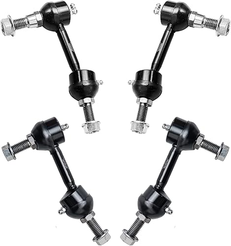 Miniatura 12 de Detroit Axle - 4 barras estabilizadoras para Jeep Grand Cherokee Commander 2005-2010 2006 2007 2008 2009 de repuesto delantero y trasero
