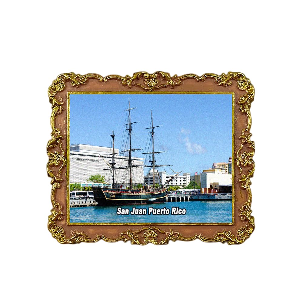 Calamita 3D Frigorifero Puerto Rico: Souvenir Artigianale In Resina Del Castillo San Cristobal, Regalo Da Viaggio - 3