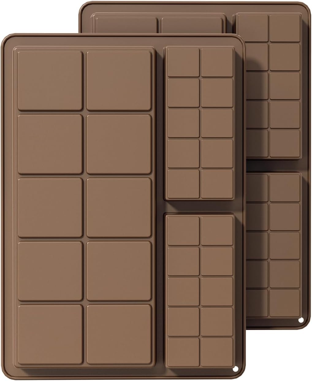 SOV Chocolate Bar Mold，Deep Silicone Dubai Chocolate Molds for Stuffed Bar, Break Apart Candy Bar Molds for Filling Knafeh Pistachio Chocolate Bar Kit (chocolate bar)