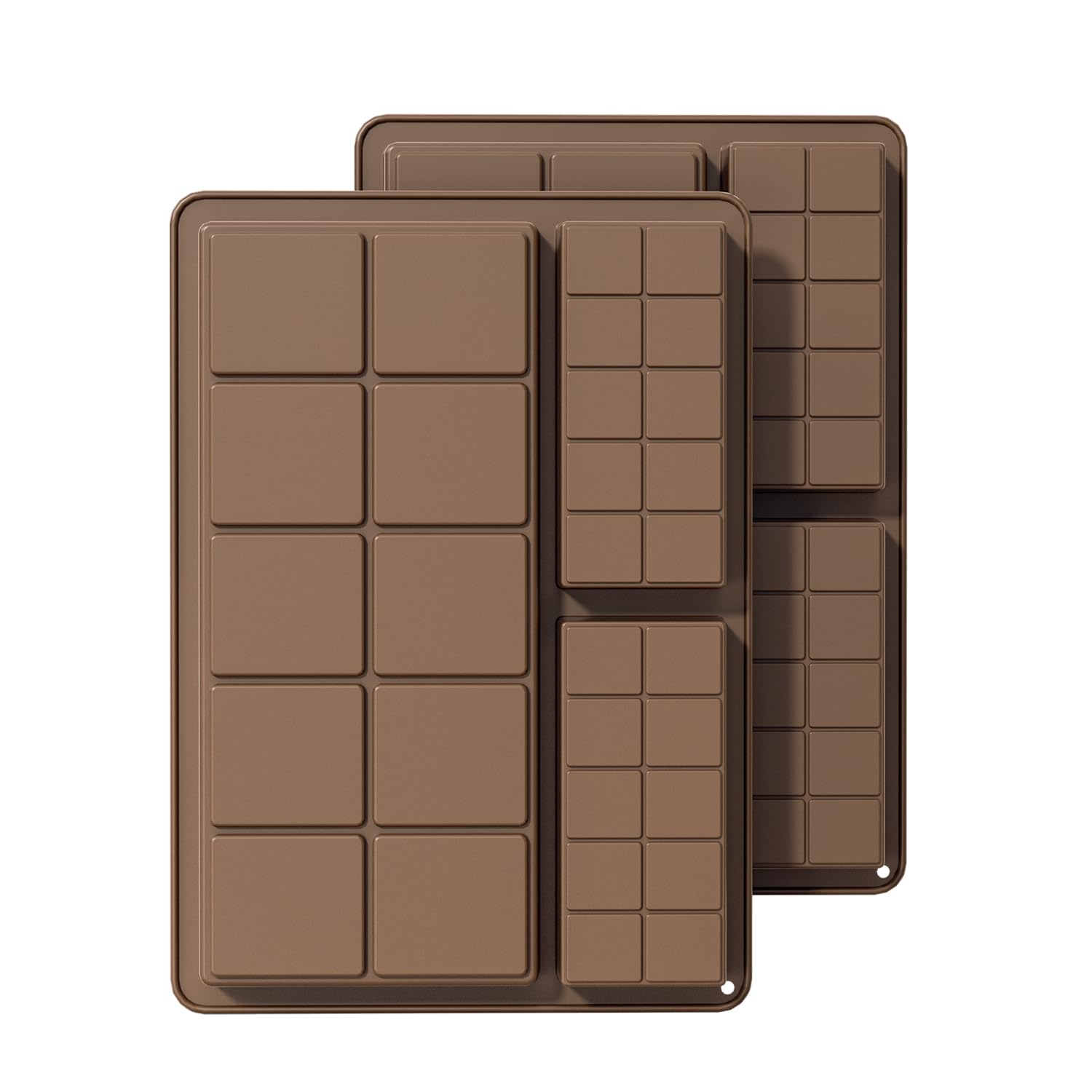 SOV Chocolate Bar Mold，Deep Silicone Dubai Chocolate Molds for Stuffed Bar, Break Apart Candy Bar Molds for Filling Knafeh Pistachio Chocolate Bar Kit (chocolate bar)