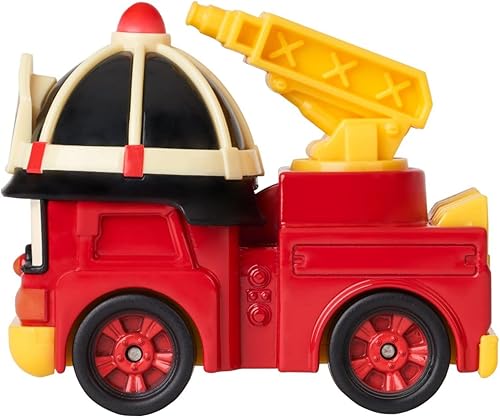 Miniatura 6 de Robocar Poli Juguetes, paquete de 4 Automóviles de juguete de metal fundido a presión, equipo de rescate de mini corredores, poli + ámbar + Roy +