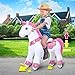 PonyCycle Unicorn Ride on Toys for Girls Horse Spirit Toys, Essential Model E Size 4 for Kids Age 4-8/35.4