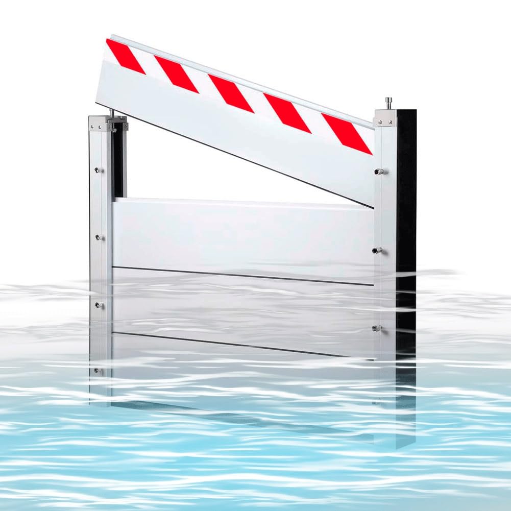 Barrera Anti Inundaciones, Barreras Contra Inundaciones para Puertas, Barrera de Protección Contra Inundaciones Reutilizable, Fáciles de Instalar y Altamente Efectivas YQISHI(98x60cm)