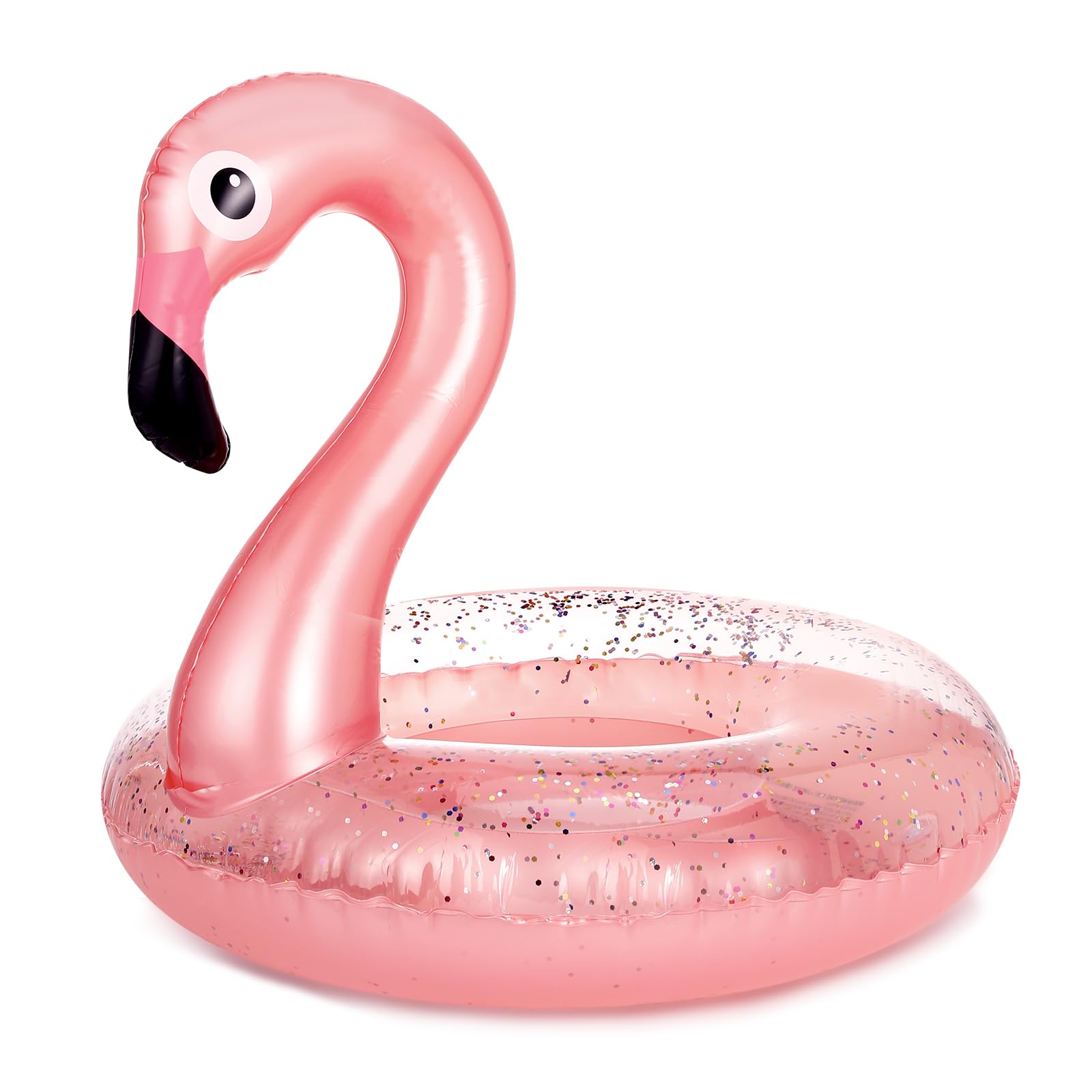 MoKo Inflatable Swimming Ring Float for Kids, 70#, Pink Flamingo