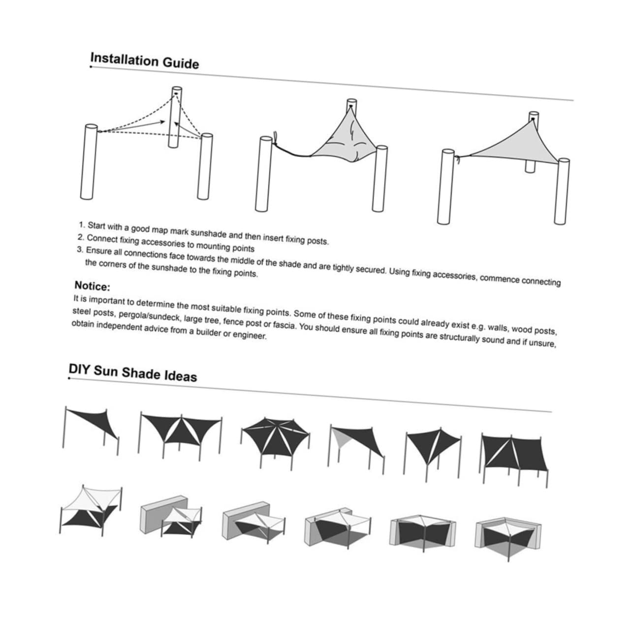 Voile D'ombrage Triangulaire Beige PE pour Jardin et Piscine | Auvent Triangulaire, Voile D'ombrage Suspendue, Camping, Cordage Inclus