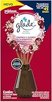 Glade Aromatizador de Ambiente, Difusor Aroma Frutas e Flores Vibrantes, 100ml e 6 Varetas