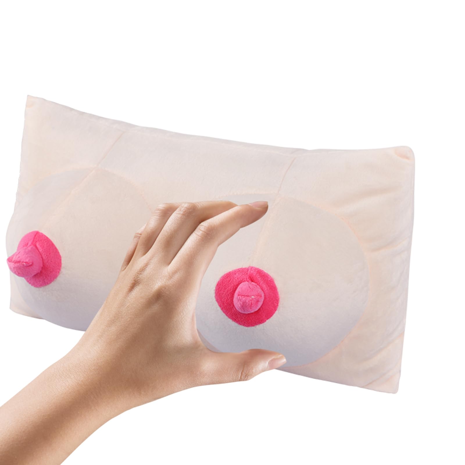 XGOPTS Brustkissen 3D Busen Plüsch Kissen Scherzartikel für Erwachsene Lustige Witziges Geschenke für Männer Witziges Kuschelkissen Männerkissen