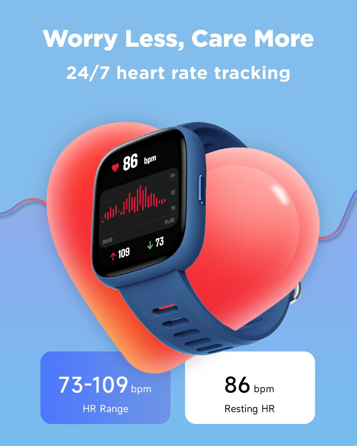 Reloj inteligente para niños, 1.8 pulgadas, podómetro, frecuencia cardíaca, impermeable IP68, monitor de sueño, contador de pasos de calorías, 5 juegos de rompecabezas con/sin aplicación 5