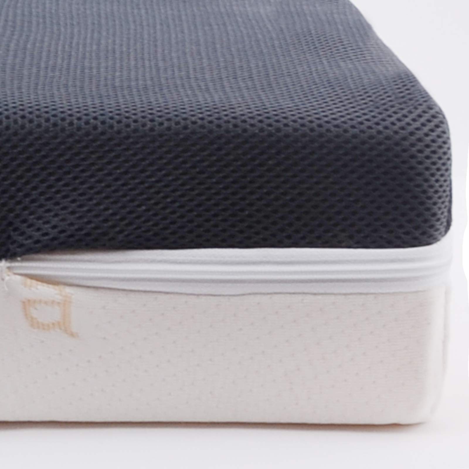 PEKITAS Matelas pour Lit de Bebe Double Face 60 x 120 cm Épaisseur 10 cm Housse Lavable Intérieur Mousse De Dureté 20 Spécial pour Bébés Enfants Fabriqué en Espagne