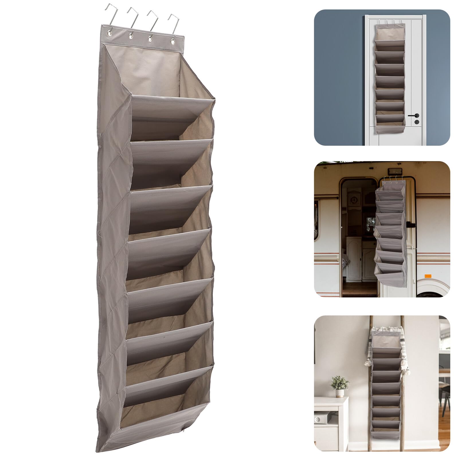 Lurrose Panier de Rangement Suspendu pour Porte Organisateur Mural à Suspendre