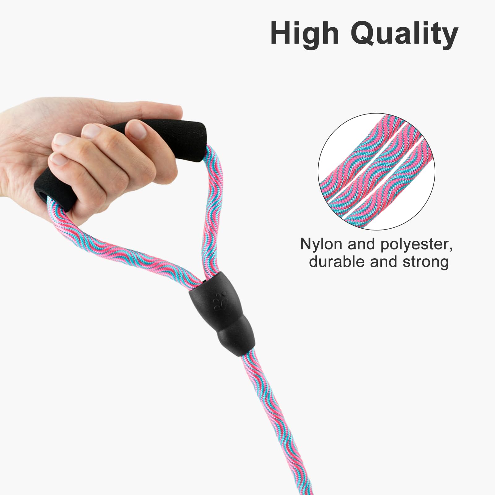 Double Dog Lead for Walking 2 Dogs No Tangle, Dual Leash Splitter with Double Ended Clips - Image 3