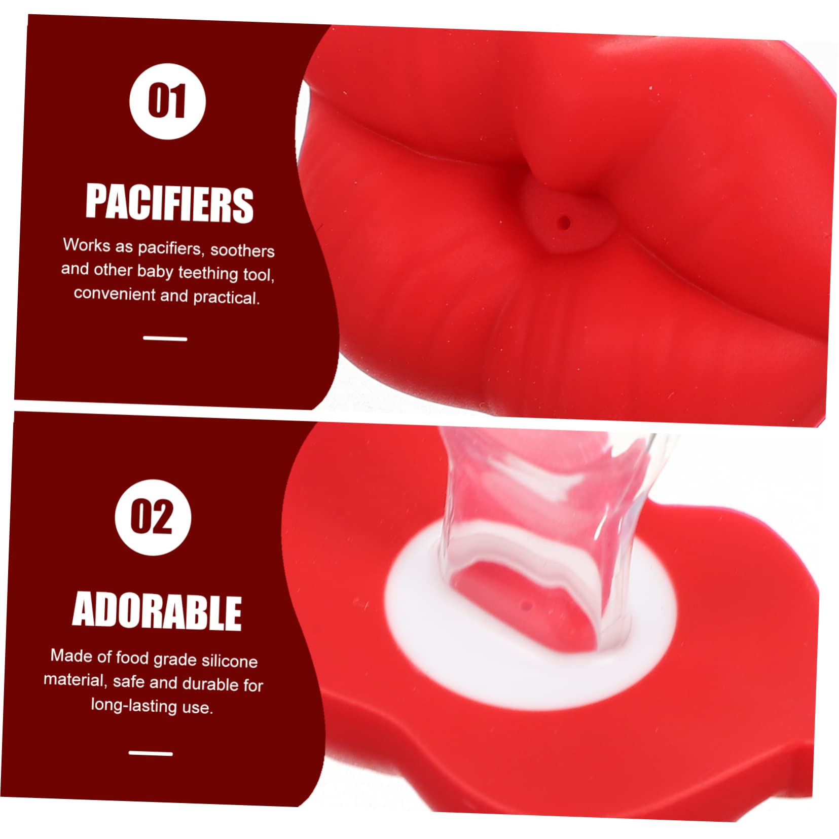 BESPORTBLE 3sets 3pcs Silicone Pacifier Funny Comforting Tool Boy Girl Soothing Pacifiers Creative Teething for Girl 3pcs*3