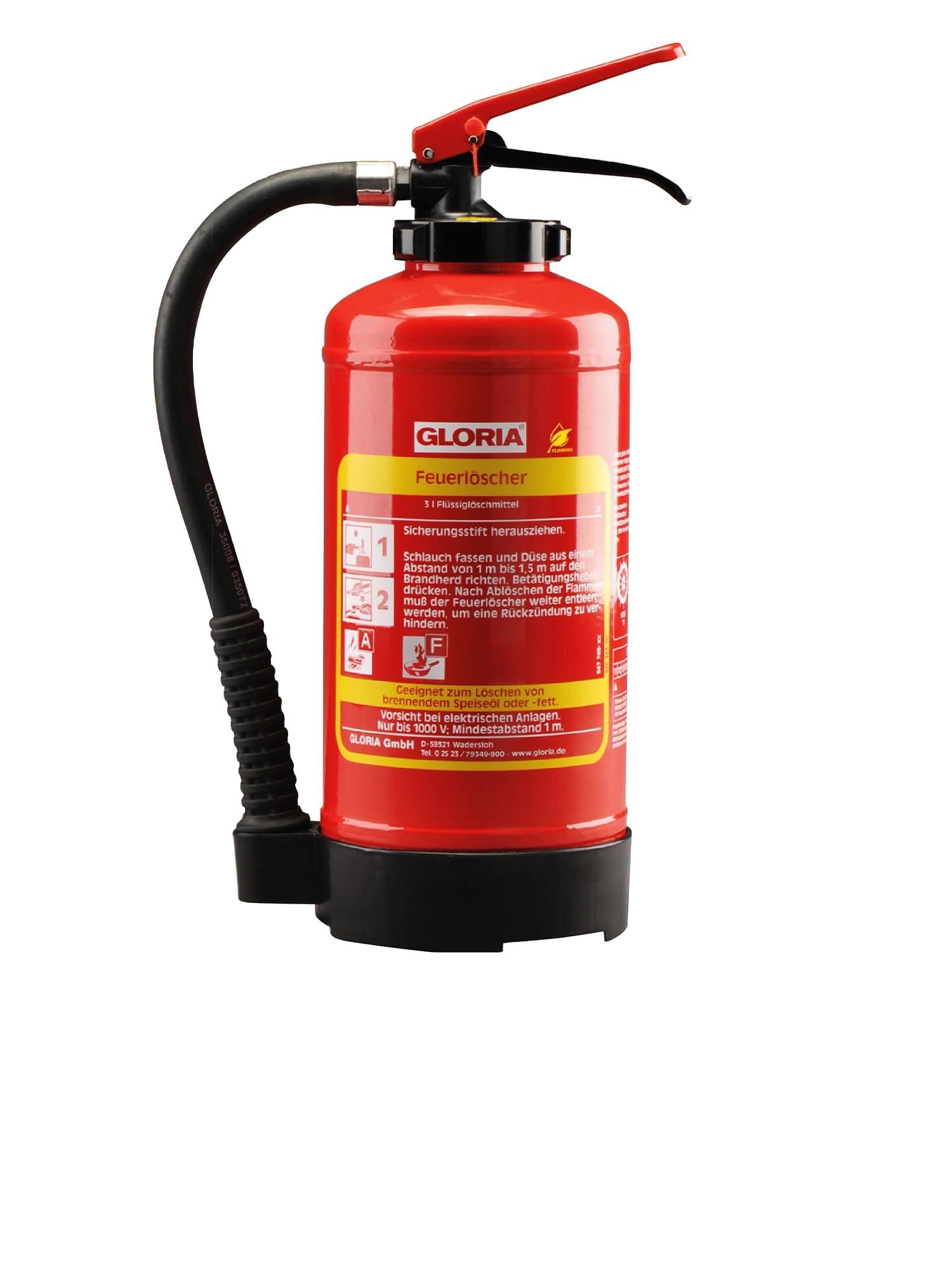 Extincteur à Mousse 3L Smartwares - Pour Feux Classe A Et B - Bureau, Domicile, Véhicule - Support Inclus