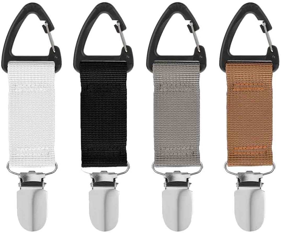 mkemka 4Pcs Hat Clip Hat Clip for Travel Travel Accessories Lightweight Hat Clip for Traveling Bags Backpacks Purses Luggage Outdoor Travel Accessory