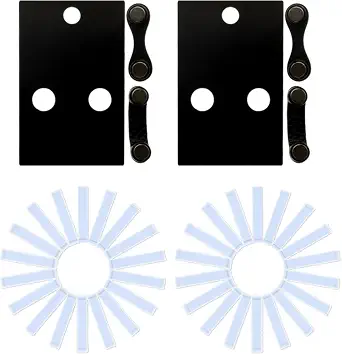 Magnetic Bra Strap Clips & Adhesive Grip Strips - Reusable No-Sew Kit with Bra Strap Holder System