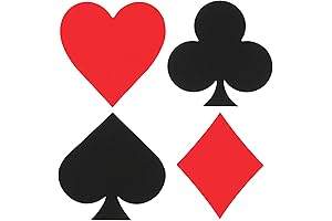 MixTeach 200 Pieces Casino Theme Cutouts for Las Vegas Party Decoration