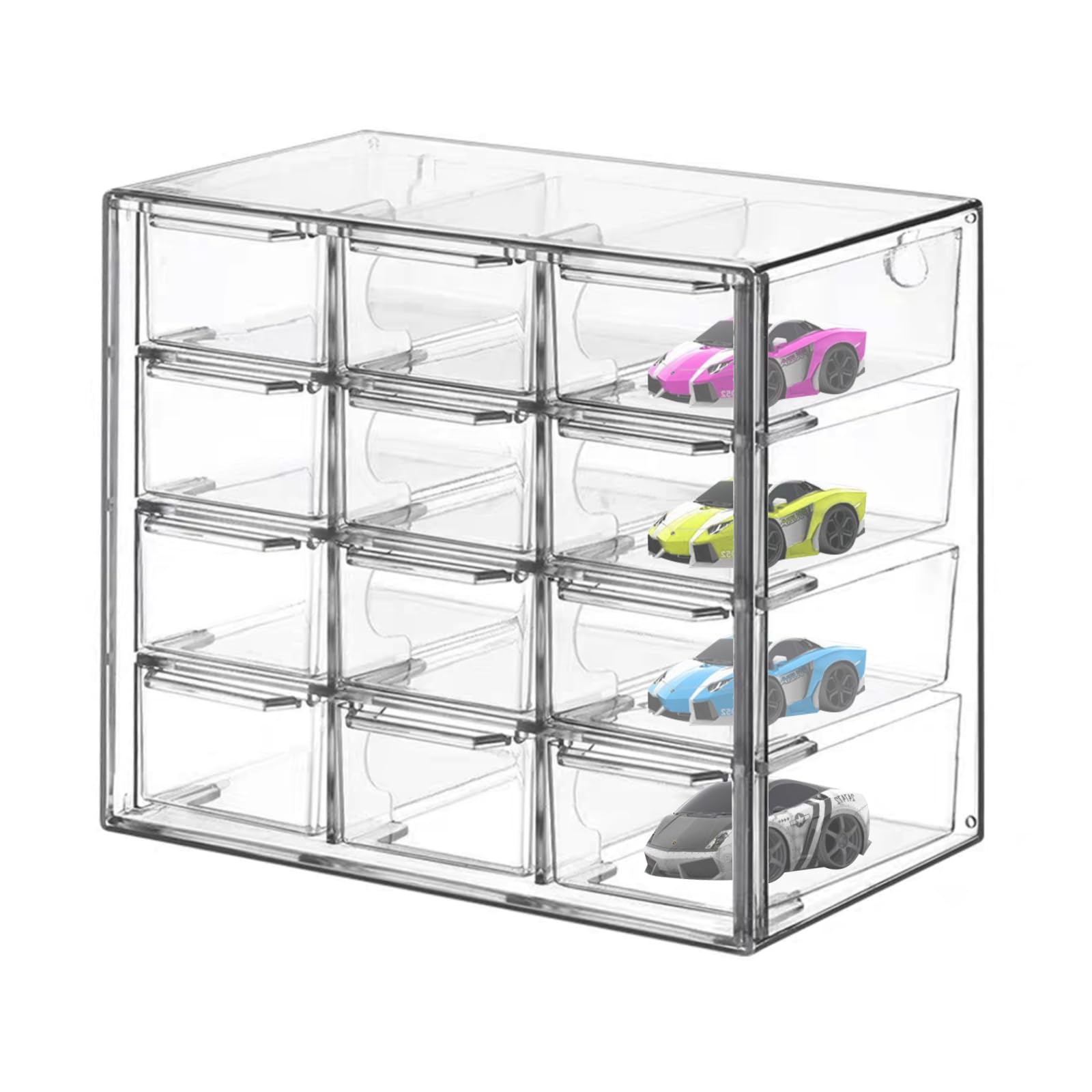 ⭐︎新品⭐︎ミニカーケース　コレクションケース　1/64 送料込み♪ Amazon｜トミカケース 1：64 32台収納可能 ダストドア付