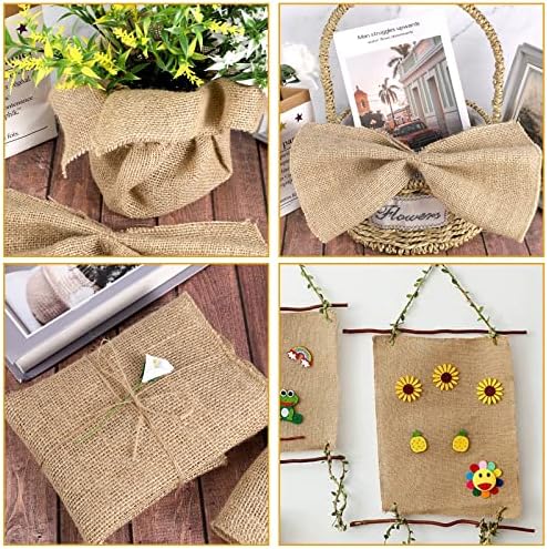 Hessian Table Runner, Natural Jute Burlap Rustic Fabric Roll for Crafting, Wedding, Party Table Decoration (30cm x 10m)