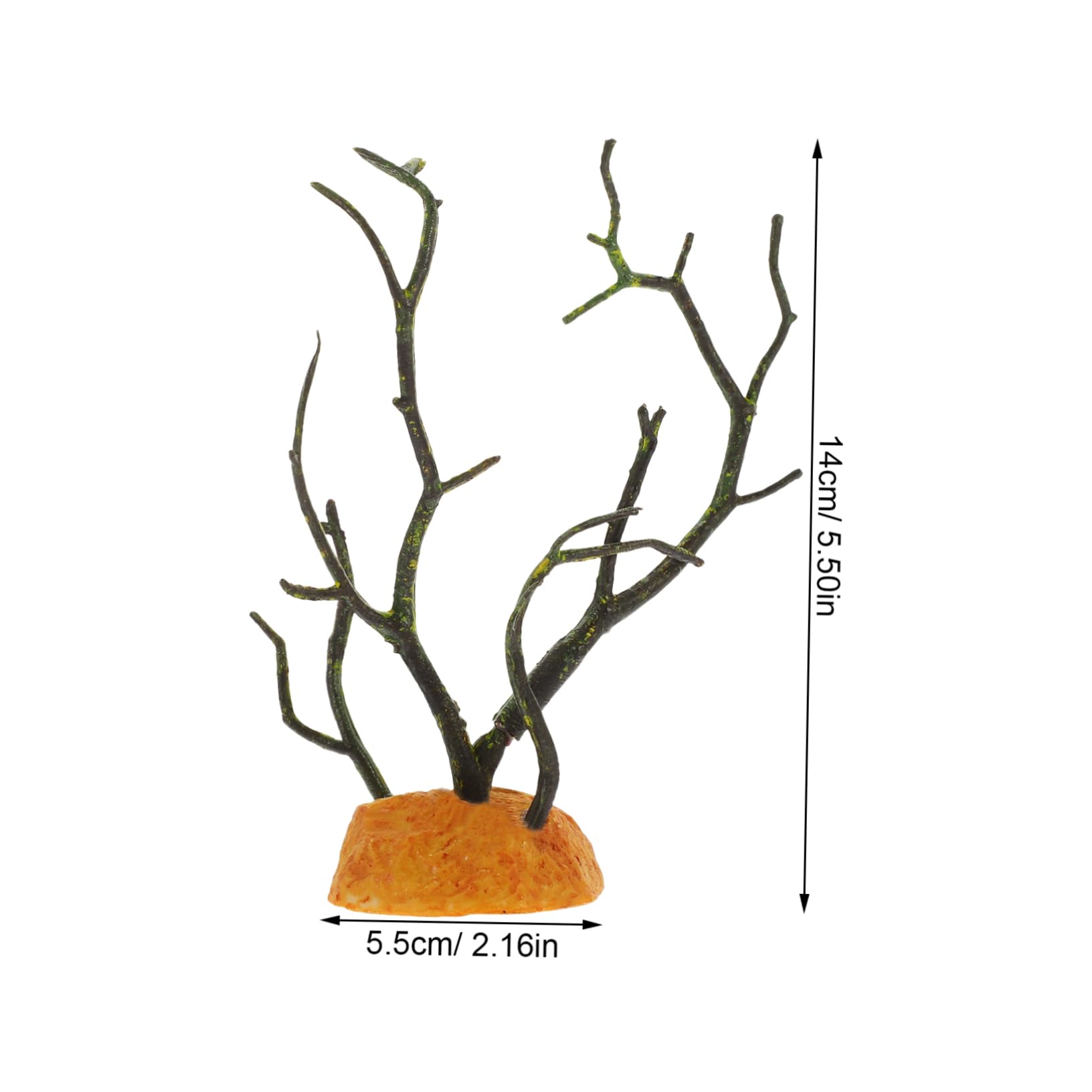 GRIRIW Reptile Tank Artificial Plant Green Fake Grass Safe for Lizards Geckos