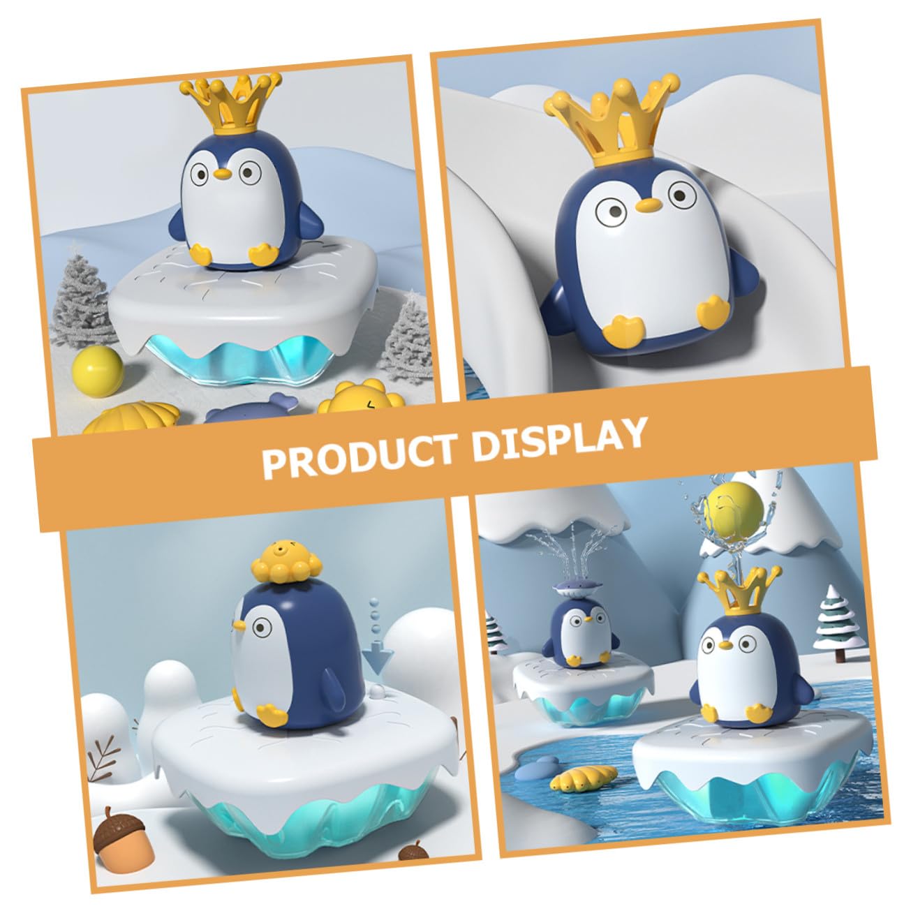 Juguete de Pingüino Baño Rociador de Agua, Abs, 1 Set