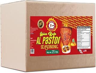 Al Pastor Seasoning Spice Blend - 25 lb. Bulk Bag (400 oz) - for Tacos, Meat, Chicken, Pork - Gluten-Free, Non-GMO, No MSG - Commercial, Restaurant, Food Service Size