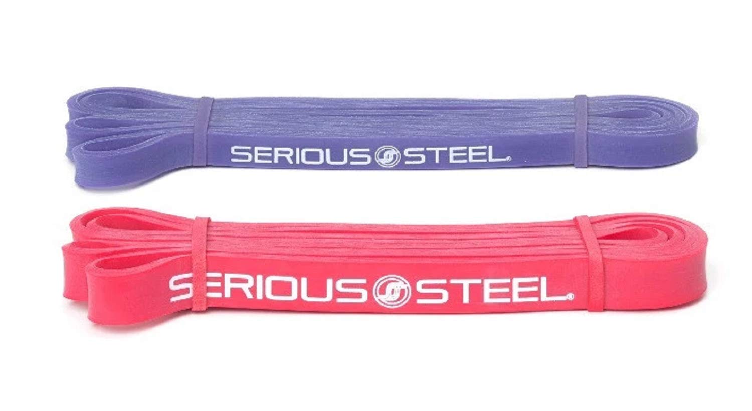 Serious Steel - Bandas de dominadas de 104 cm con soporte para levantamiento de pesas, bandas de resistencia para estiramiento, levantamiento de potencia, entrenamiento de resistencia y bandas de