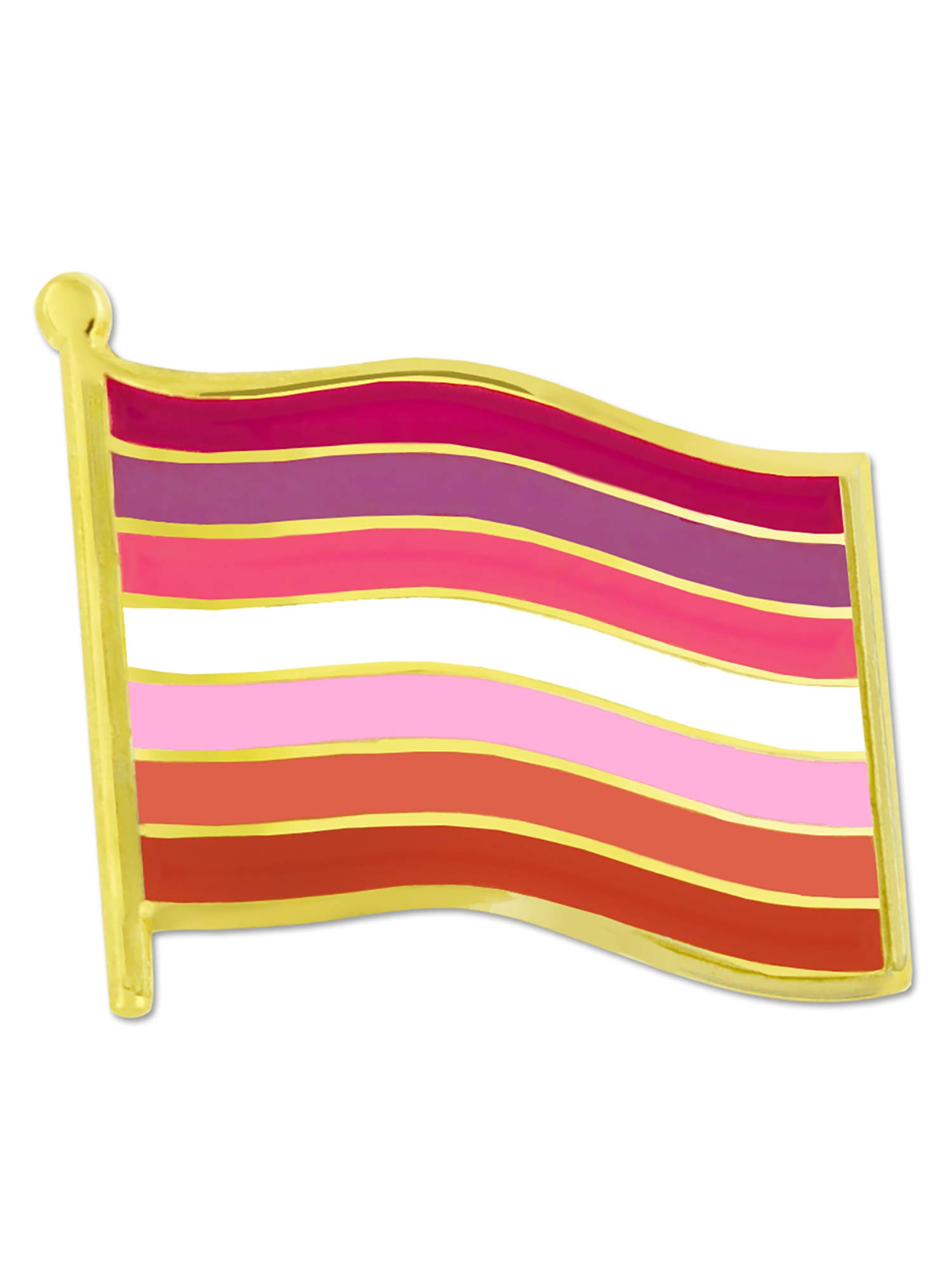PinMart Lesbian Flag LGBTQ Gay Pride Enamel Lapel Pin Jewelry