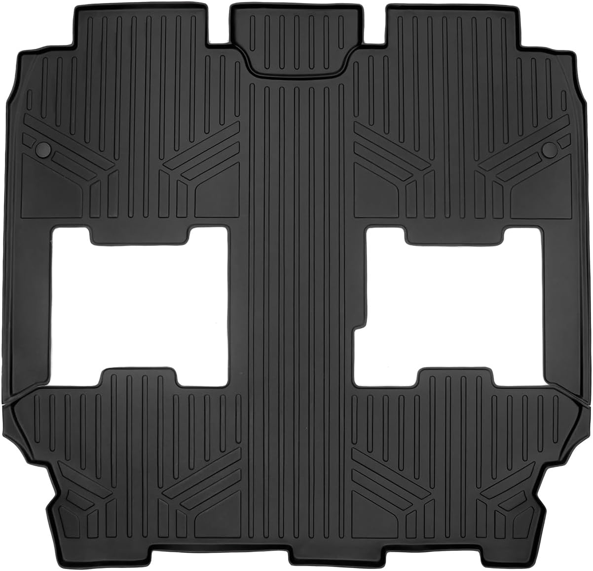 SMARTLINER Custom Fit All Weather 2 Row Floor Mat Liner Set Compatible with 2021-2024 Chrysler Pacifica