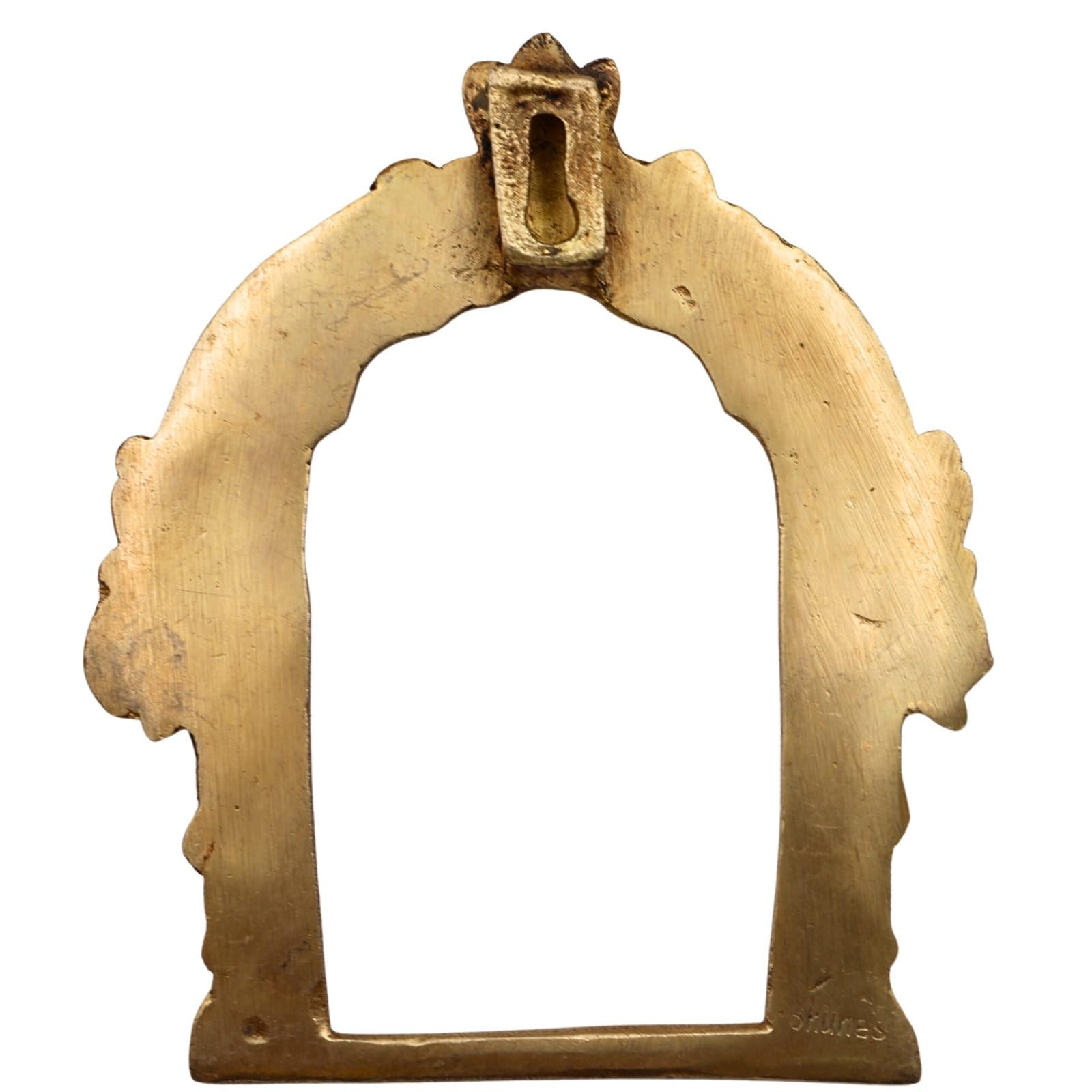 Bhunes Prabhavali z mosiądzu, rama Prabhavali, Prabhawal, mosiężny łuk do domu, rama z mosiądzu Prabhavali, łuk mosiężny, Prabhaval (mosiądz, 15 cm)