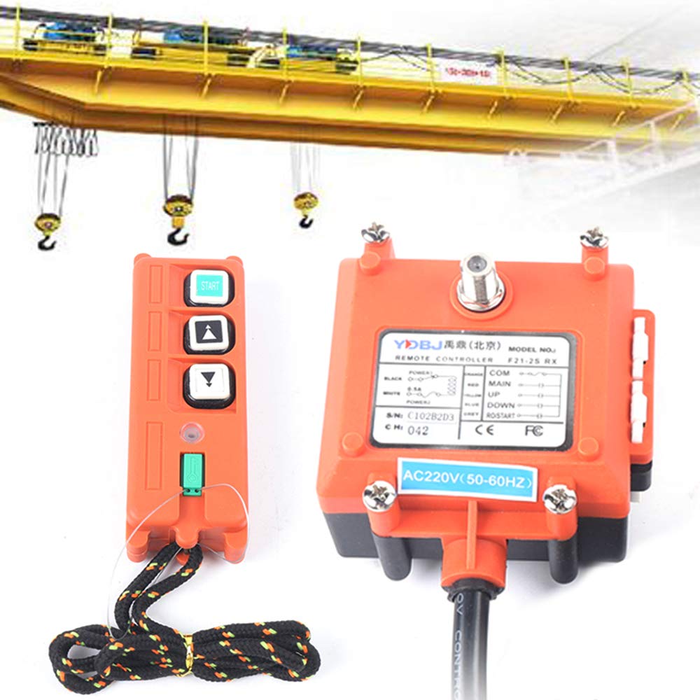 220V Télécommande de grue sans fil, télécommande radio pour treuil à câble, treuil de levage à câble, télécommande sans fil pour grue à pont, treuil pour remorque basculante industrielle