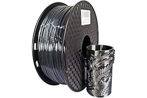 Glossy Black PLA 3D Printing Filament for a Metallic Finish