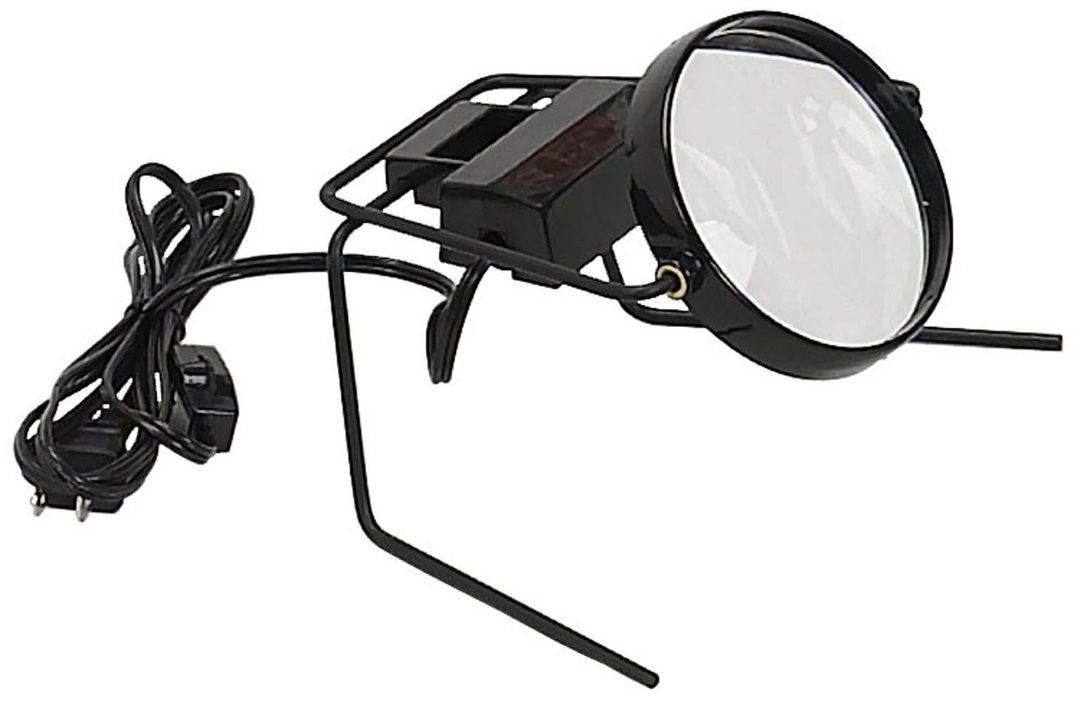 MAGNA-DESK Table Top 3x Lighted Swivel Magnifier | 6x Macro | 4