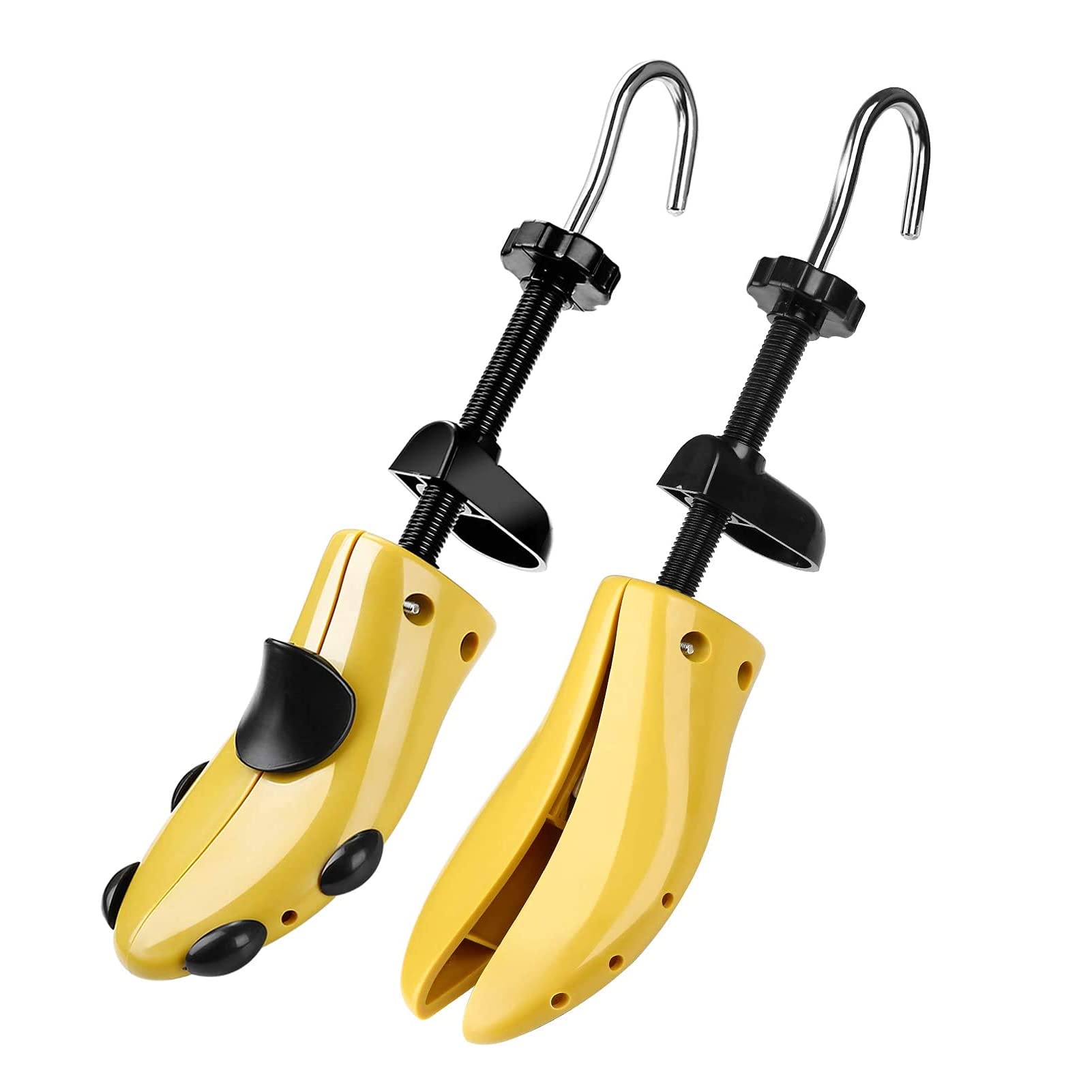 DAYONGOne pair mens adjustable PU shoe stretcher shaper 2 way gents shoe stretcher for bunions width length 40-44 yards