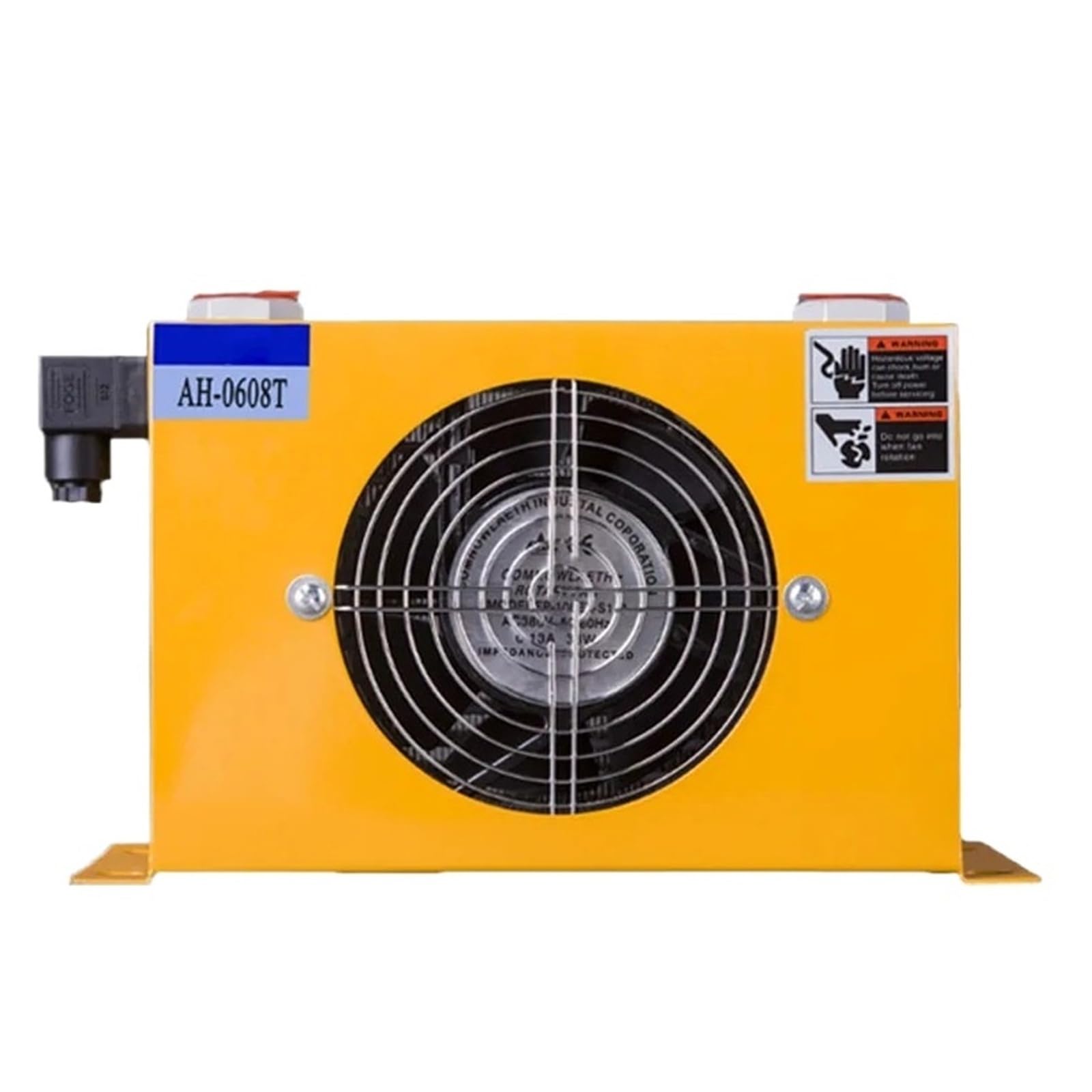 Enfriador de aceite hidráulico AH0608T 60 l/min, radiador refrigerado por aire, ventilador flujo disipación calor Bajo nivel de ruido(24V)