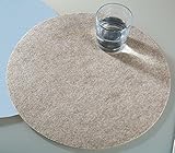 gilden brauhaus leverkusen Lieferumfang: 4 Stück GILDE Filzuntersetzer rund Ø 35 cm Filz Untersetzer 4er Set Creme Melange melliert