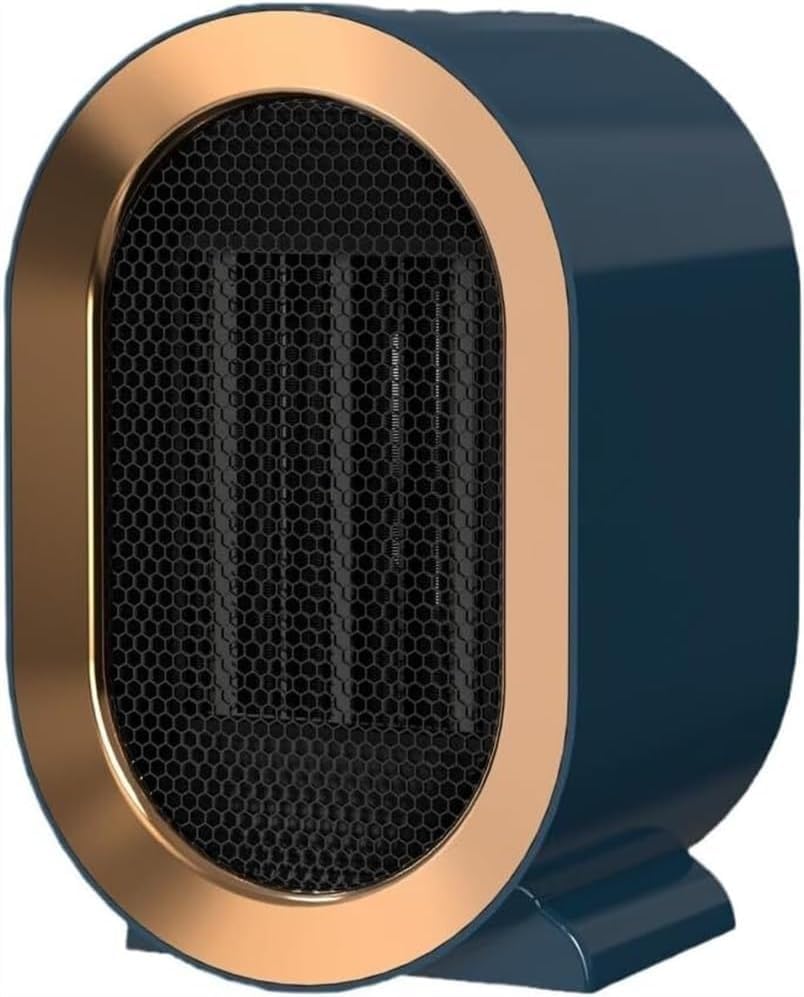 Calentador Eléctrico para Hogar, Mini Calentador De Ventilador 1200W, Calentador De Ventilador De Cerámica PTC De Ahorro, Calefacción Por Ventilador Eléctrico, Termostato Ajustable for Baño, Oficina,